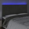 VidaXL LED Headboard Bedroom Furniture Double Bed Accessory Head of Bed Frame Interior Dark Grey 3122717