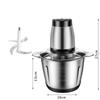2L/3L Large Capacity Electric Meat Grinder Multi-function Veg Chopper Household Stainless Steel Sausage Food Processor