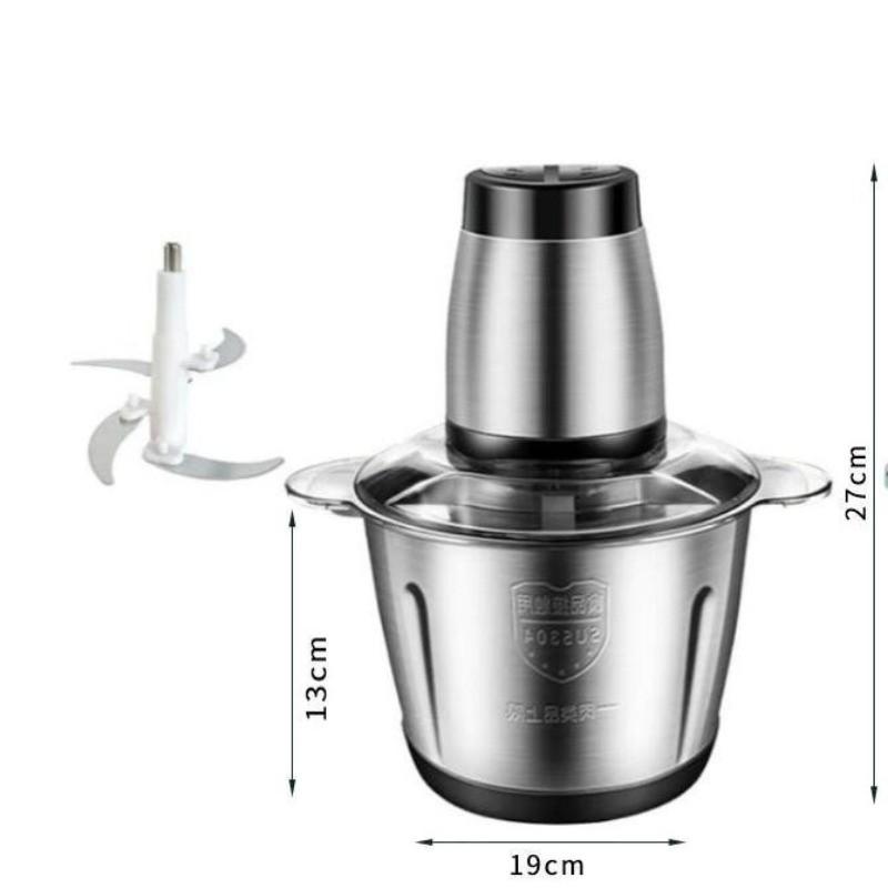 2L/3L Large Capacity Electric Meat Grinder Multi-function Veg Chopper Household Stainless Steel Sausage Food Processor