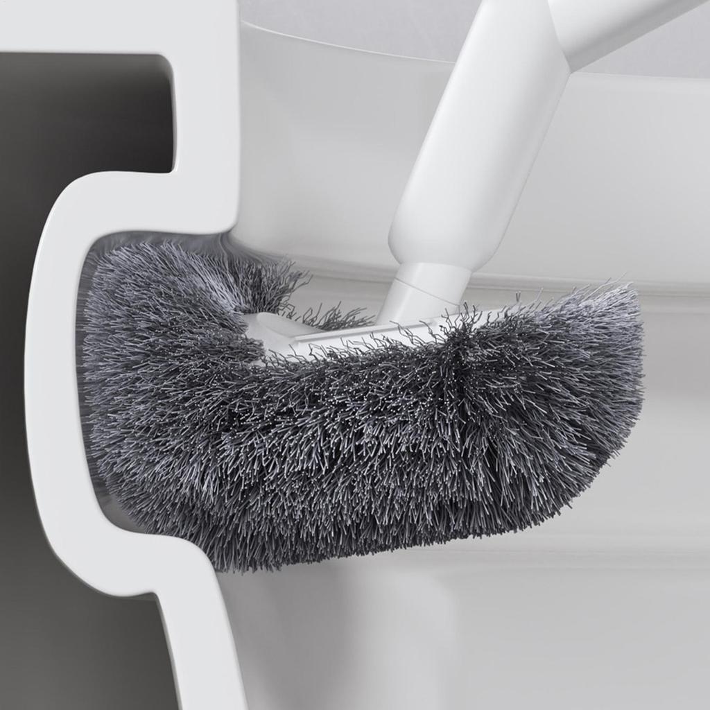 Toilet Cleaning Brush Compact Long Non-Slip Scrubber Bathroom Toilet Brush For Bathroom Indoor Shower Floor Tile Kitchen Sink