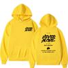Unisex Hooded Sweatshirt With Front Pocket Print Loose Fit Long Sleeve Casual Winter Top