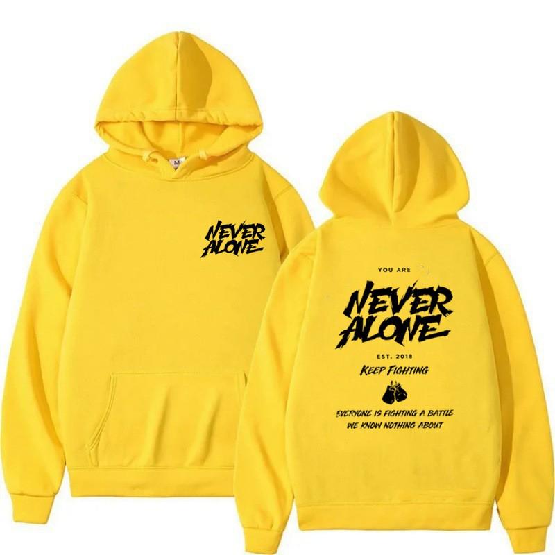 Unisex Hooded Sweatshirt With Front Pocket Print Loose Fit Long Sleeve Casual Winter Top