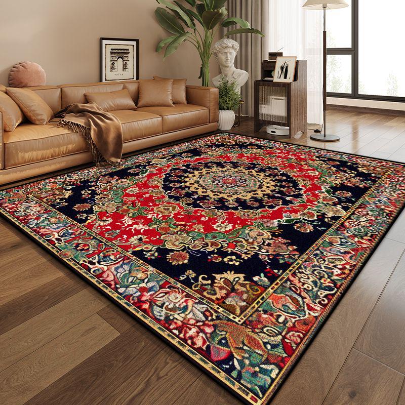 Persian Style Luxury Living Room Decoration Rug Big Size Non-slip Dining Room Carpet Easy Clean Customizable Coffee Tables Mat