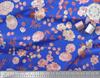 Soimoi Japan Crepe Satin Fabric Leaves,Peony & Dahlia Flower Printed Fabric 1 Metre 42 Inch