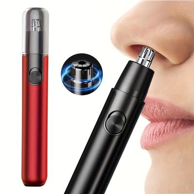 Aluminum USB Rechargeable Nose Hair Trimmer, Painless Eyebrow Trimmer and Facial Hair Trimmer, Suitable for People Over 14 Years Old,