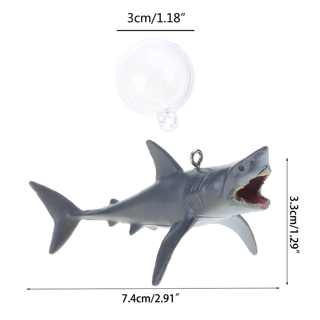 Aquariums Floating Decoration PVC Shark Figurine Floating Landscape for Aquatics Fish Shrimp Safe Underwater Ornament