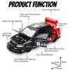 1:32 Scale MITSUBISHI EVO PAJERO Toy Car Model Alloy Diecast Rubber Tires Doors Opened Models Vehicles Gifts for Children