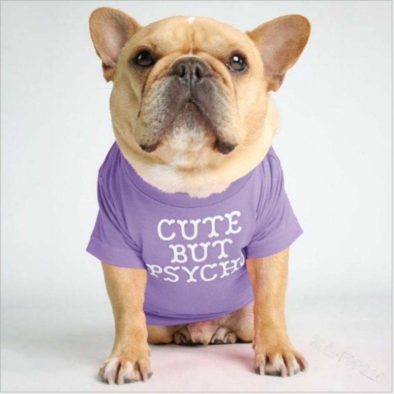 Dog Accessories Pet Vest Letter Printing Two-legged Dog Cloth Round Neck Vest