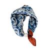 Elegante Sciarpa di Seta Magnetica con Fiori di Cashmere a Pois