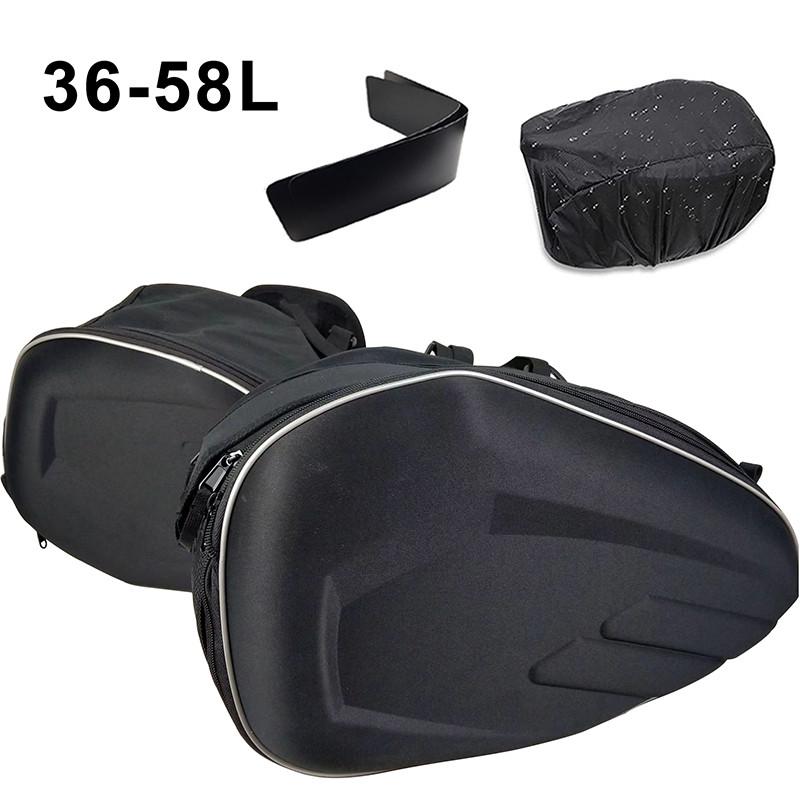 

2 шт. сумка на седло мотоцикла универсальная сумка для мотоцикла сумки-корзины багажные сумки седельные сумки боковое хранение вилка дорожная сумка коробка 36-58 л Style B