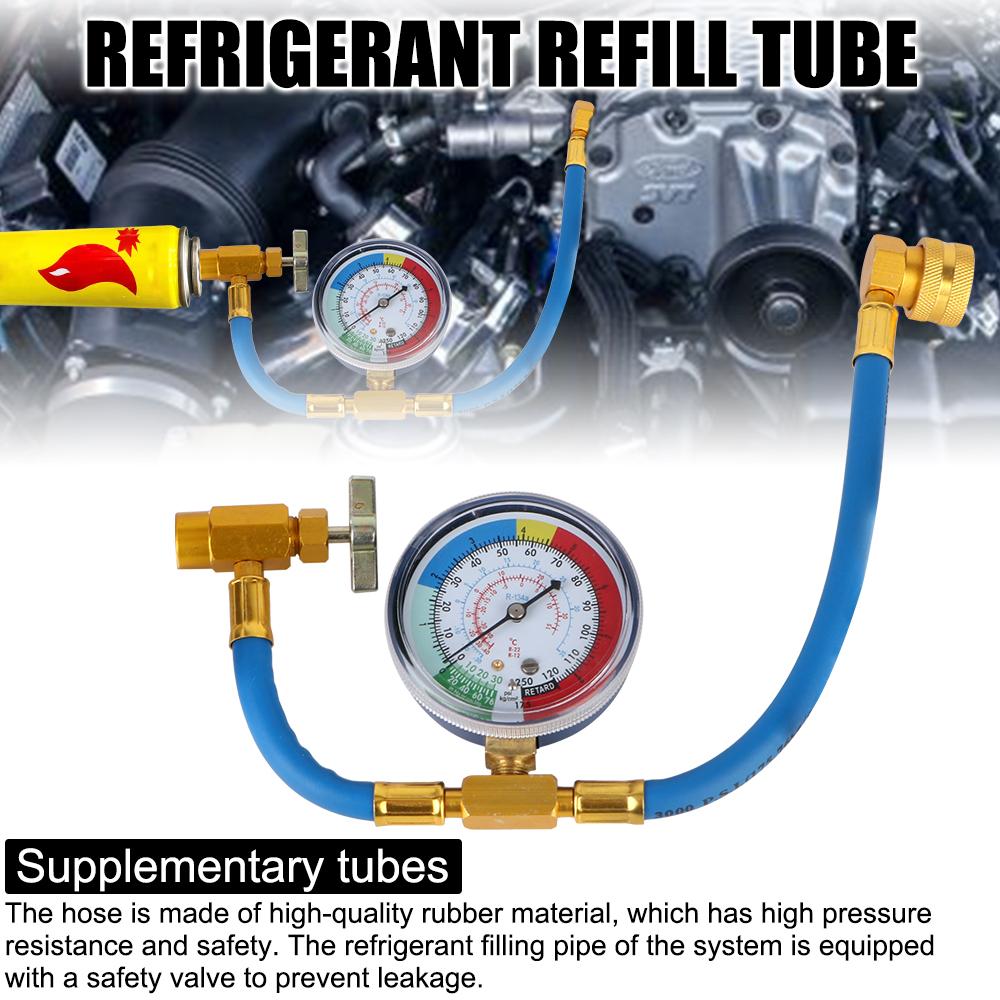 Car Air Conditioner Tools Open Valve Charging Pipe Car Refrigerant Charging Pipe Air Conditioning Recharge Hose Freon r134a