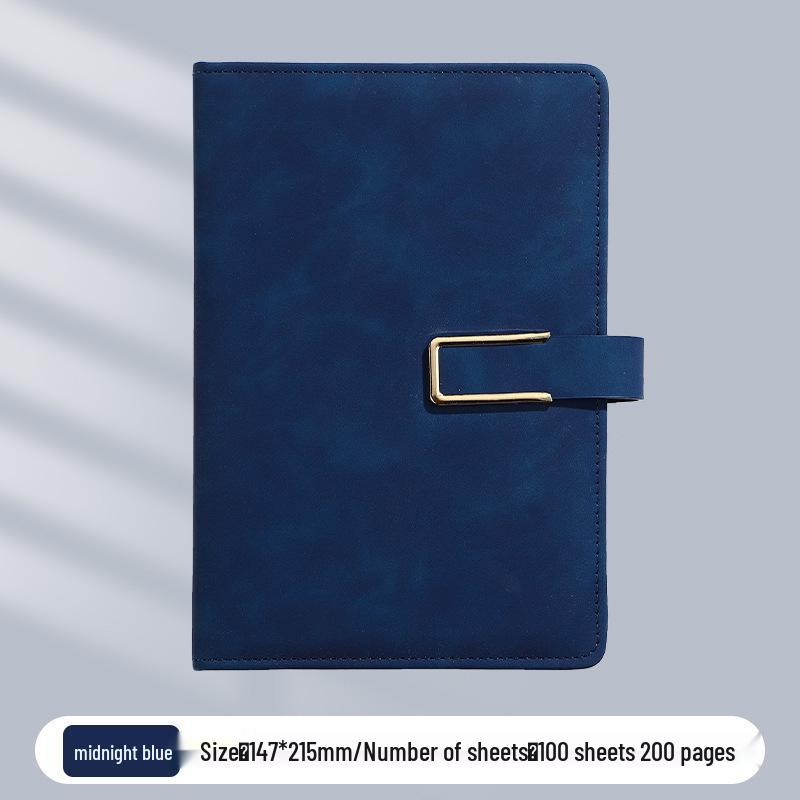 A5 Business Office Snap Button Notebook with Custom LOGO for Meetings