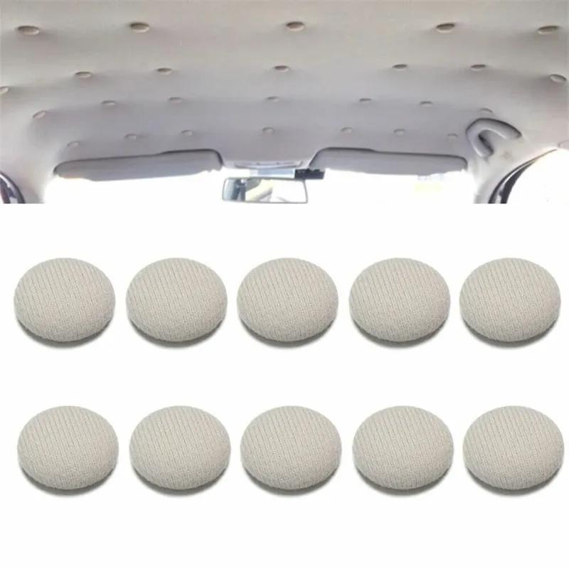 60 Pcs Car Roof Fasteners Roof Cloth Fall Off Repair Buckle Roof Cloth Drooping Fixed Buckle Car Interior Ceiling Flannel