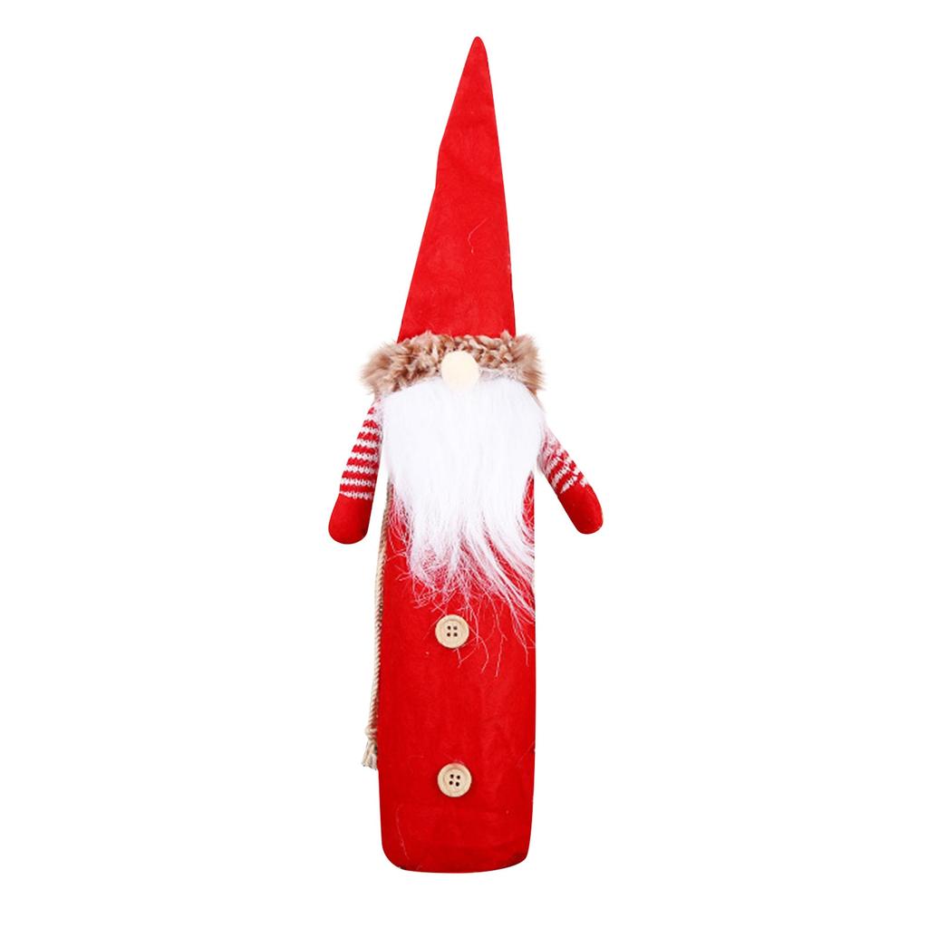 Gnomové Obal na láhev Vánoční obal na víno Tašky na láhev Santa Clause Švédští gnomové Topper pro domácí vánoční dekorace