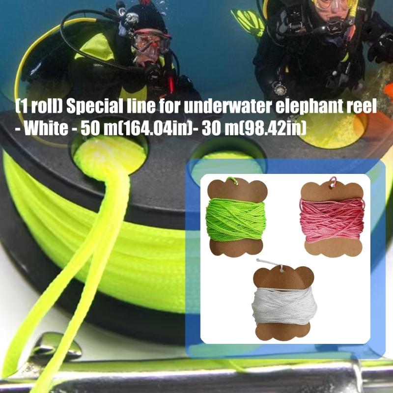 Professional Scubas Dive Reel/Finger Spool Line Snorkeling Spearfishing Cord Rope Scubas Diving Reel Line Enduring