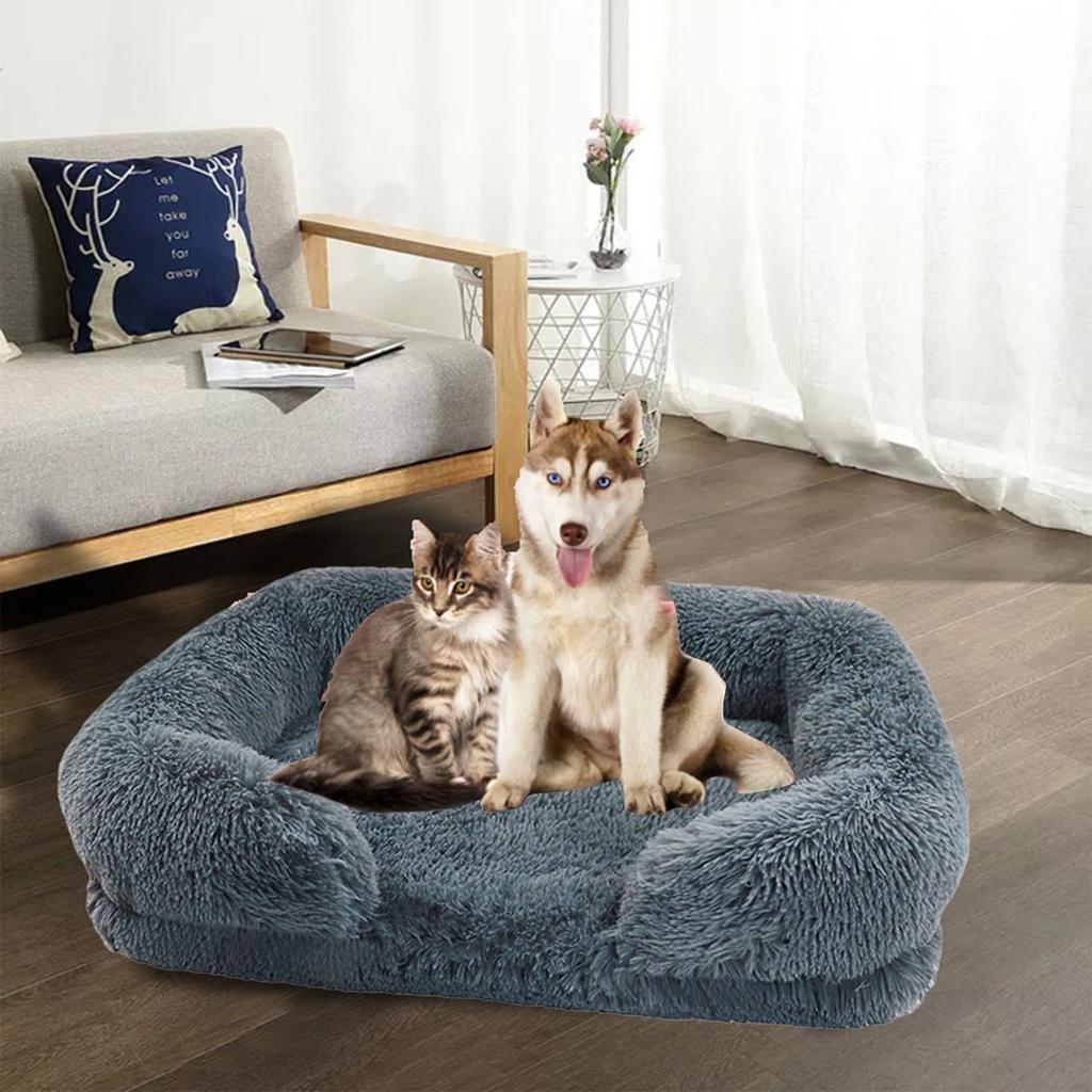 Calming Dog Cats Bed Pet Bed For Cat Small Dogs 16*12in Rectangle Washable Sleeping Orthopedic Pet Heated Seat Cushion For Cars