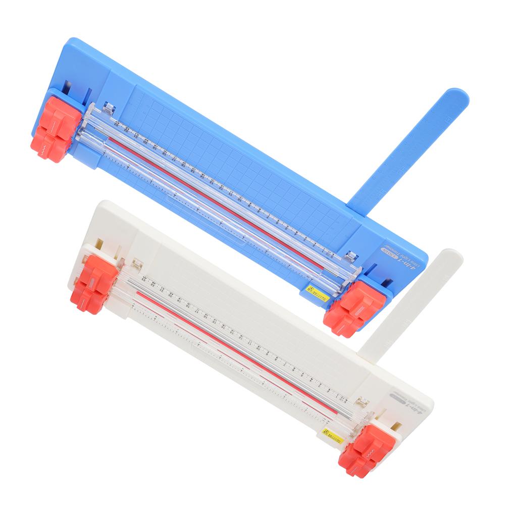 Papierschneider, 4-in-1, rollend, tragbar, Fotoschneider, gepunktet, gerade, gewellt, Rillmesser