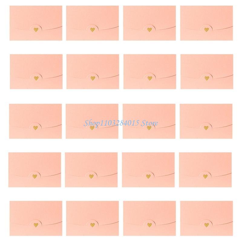 R6FF 20PCS Vintage Envelopes Cash Envelopes for Baby Shower Wedding Party Invitation