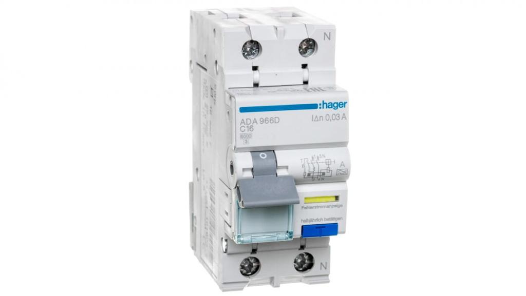 Rcbo 2P C16A 0.03A Type A Differential Circuit Breaker Ada966D