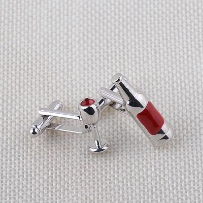 Decoração de Manga Diamante de Vidro Colorido, Acessórios de Camisa Masculina da Moda