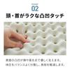 Nishikawa Pillow, High-Resilience, [Firm Neck Support] by Anmin Kobo, Point Support, Memory Foam Pillow, 50x34x10cm, Body Pressure Dispersion,