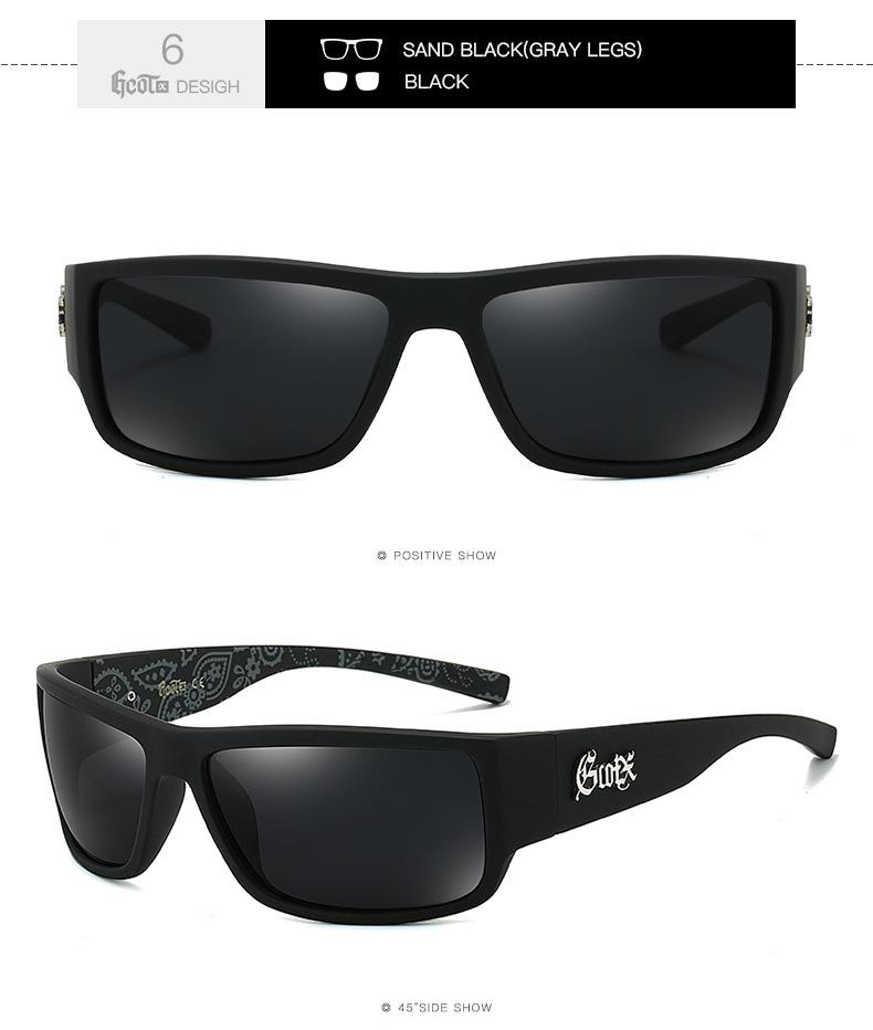 Óculos de Sol Polarizados GCOTX Estilo Chicano Biker G623