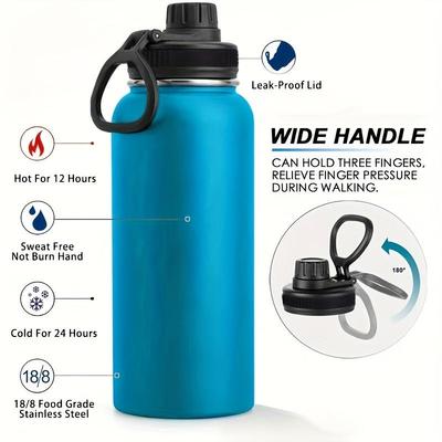 Garrafa térmica de aço inoxidável 1 peça 950ml/32oz à prova de vazamentos de aço inoxidável parede dupla copos térmicos a vácuo para bebidas garrafa térmica a vácuo copo térmico