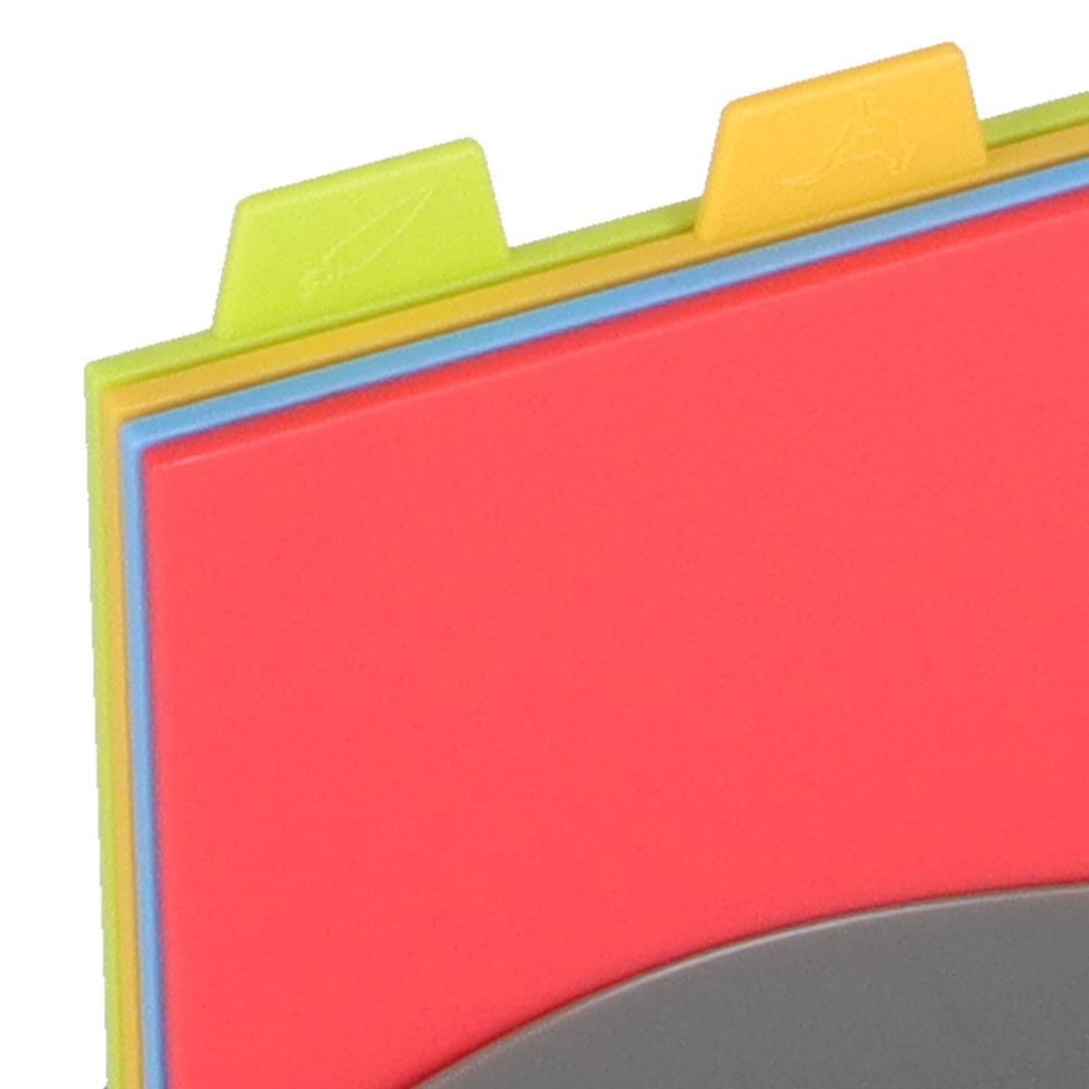4PCS Thickened Design Cutting Board PP Food Chopping Block Chopping Board Food Preparation