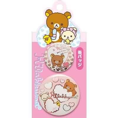 

Tin badge Rilakkuma