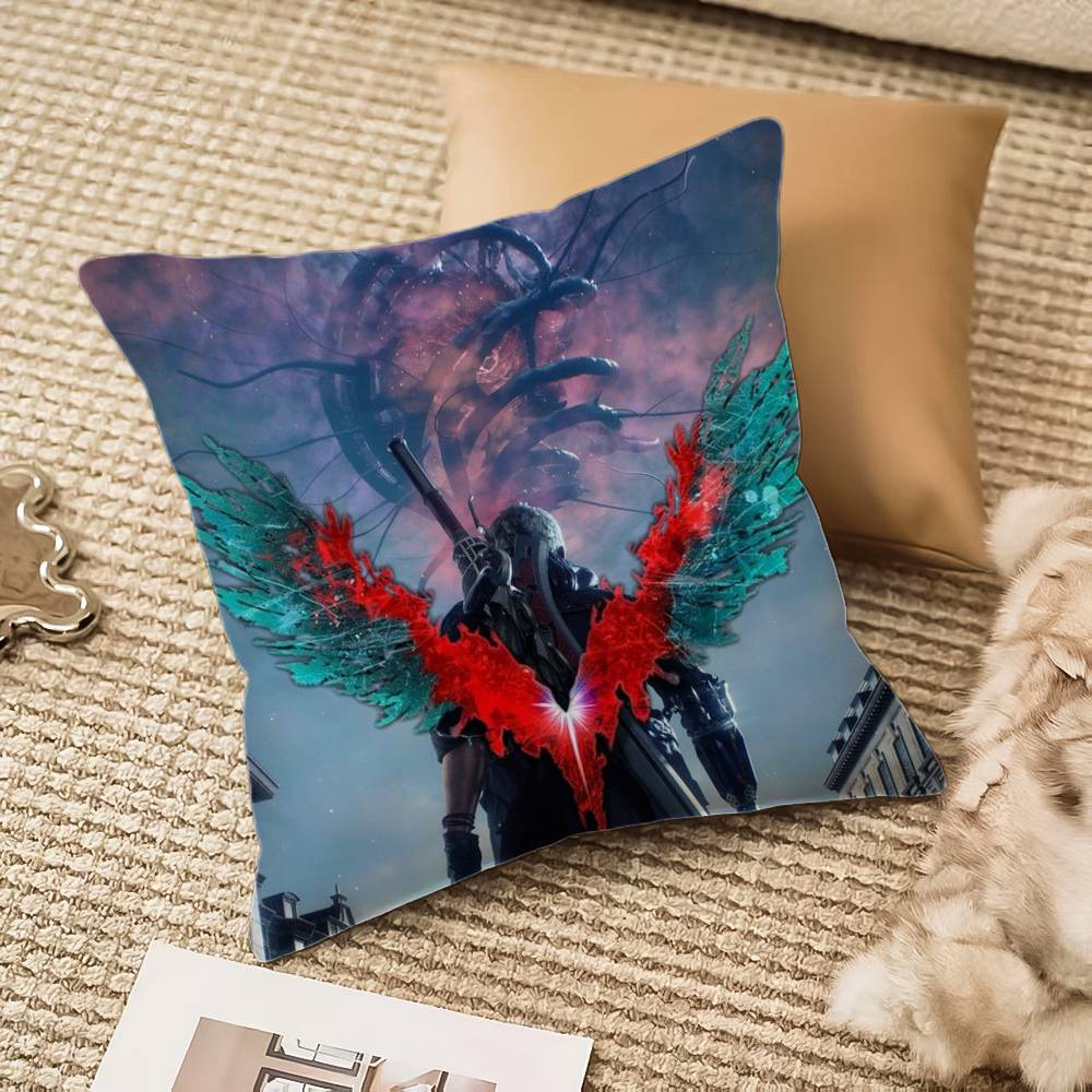 D-Devil May C-Cry Pillow Case Anti-dustmite Invisible zipper Sofa Bed