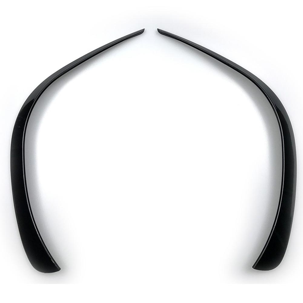 Parts & Accessories Bumper Trim Cover Front 2PACK 2Pcs Gloss Black Plastic HotEasy To tall Practical To Use