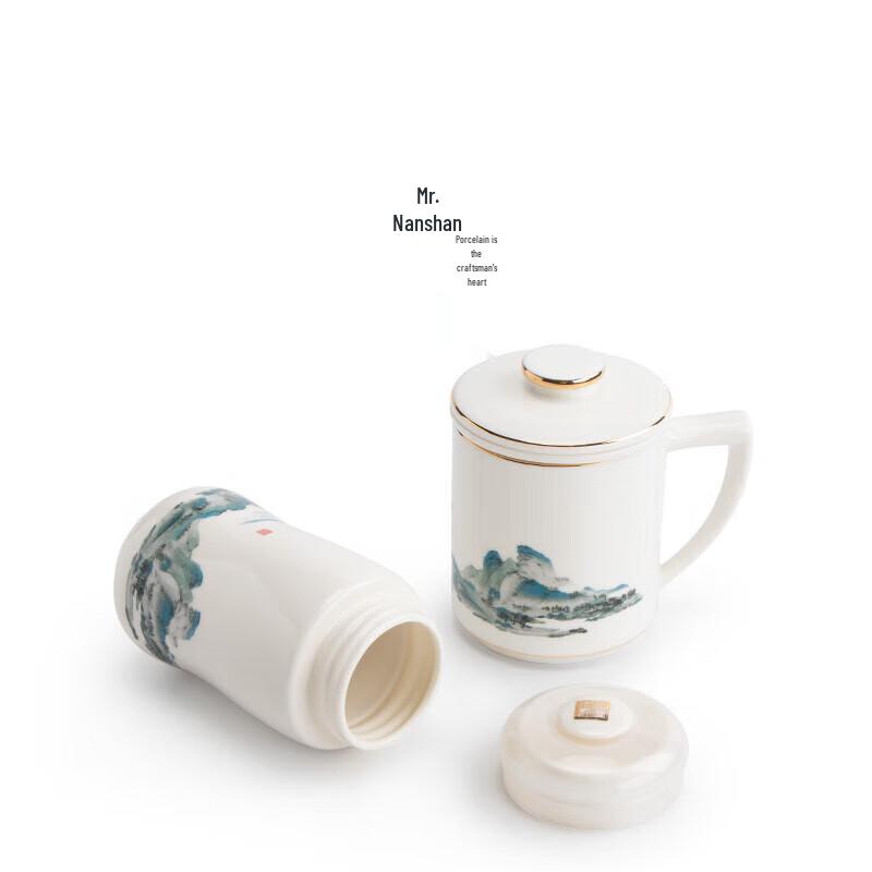 Nanshan Xiansheng 'Qianli Jiangshan' Ceramic Tea & Thermos Set