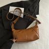 Pu Water Dumpling Shape Crossbody Bag For Women With Zipper Closure And Mobile Pocket