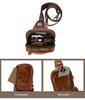 Men's Genuine Leather Retro Crossbody Chest Bag