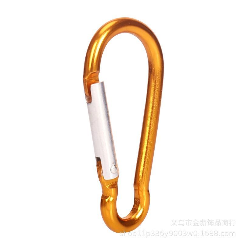 Gourd-Shaped No. 5 Carabiner: Snap Hook Bag Buckle with LED Light - Aluminum Alloy Kettle Clip for Climbing