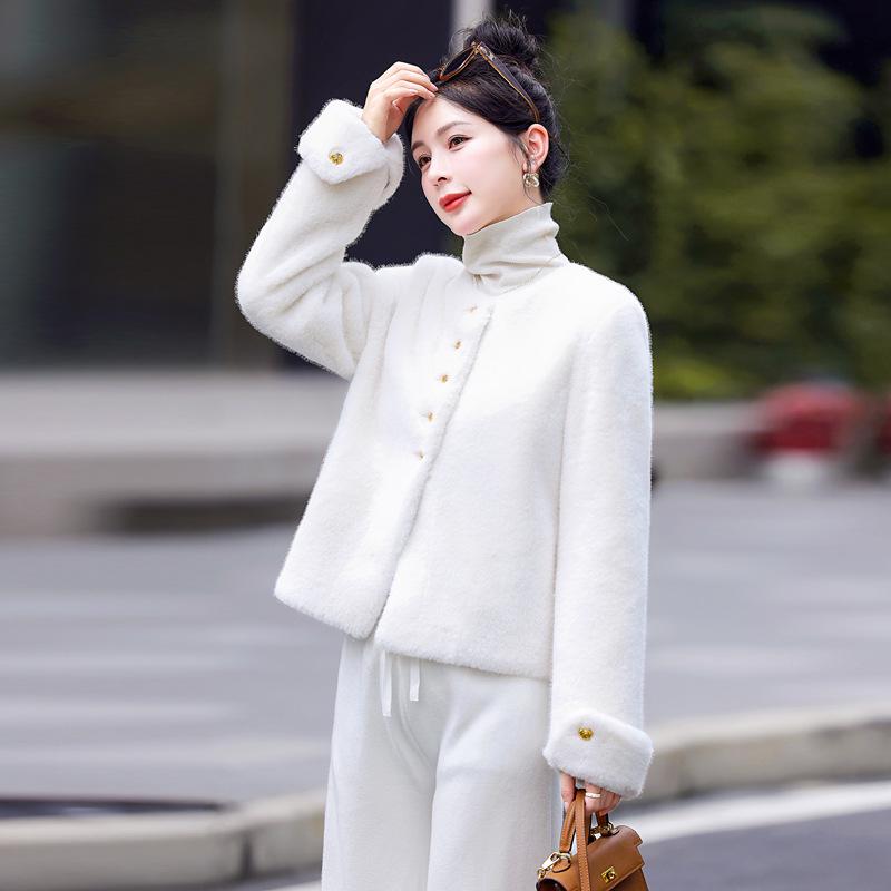 

Short Style Women s Faux Mink Fur Coat - YF2509 S (90-105 jin)