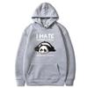 2026 Vintage Funny Lazy Panda Graphic Hoodie I Hate Morning People Sarcastic Quote Print Pullover Hooded Sweatshirt Unisex Casual Streetwear Tops