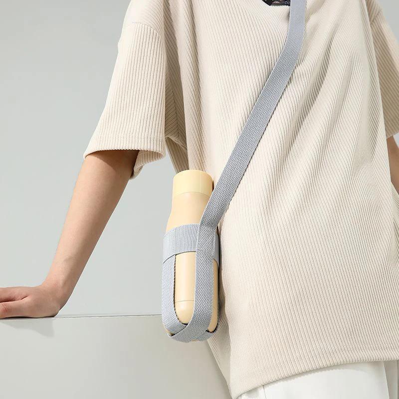 Portable Outdoor Beverage Bottle Strap with Adjustable Handle Water Bottle Bag Canning Cup Protector for Hiking And Camping