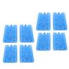 8PCS Reusable Ice Packs Leakproof PE Plastic Freezer Packs Multifunctional for Lunch Box Cooler Bag Cooling Fan