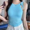 Women's Medium Support Strappy Rayon Sports Vest - Yoga Tank Top with Beautiful Back