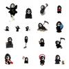 Cute Grim Reaper Toy PLA Halloween Miniature Ghost Desk Statue 3D Printed Doll  Bookshelf