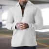 Men S Long Sleeve Waffle Knit Polo Shirt Casual Top