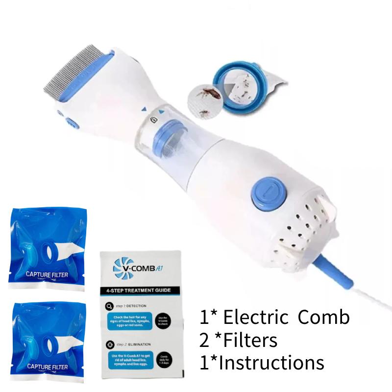 Electric Pet Comb Lice Remover Hair Cleaner Removing Flea Lice Egg Hair Floating
