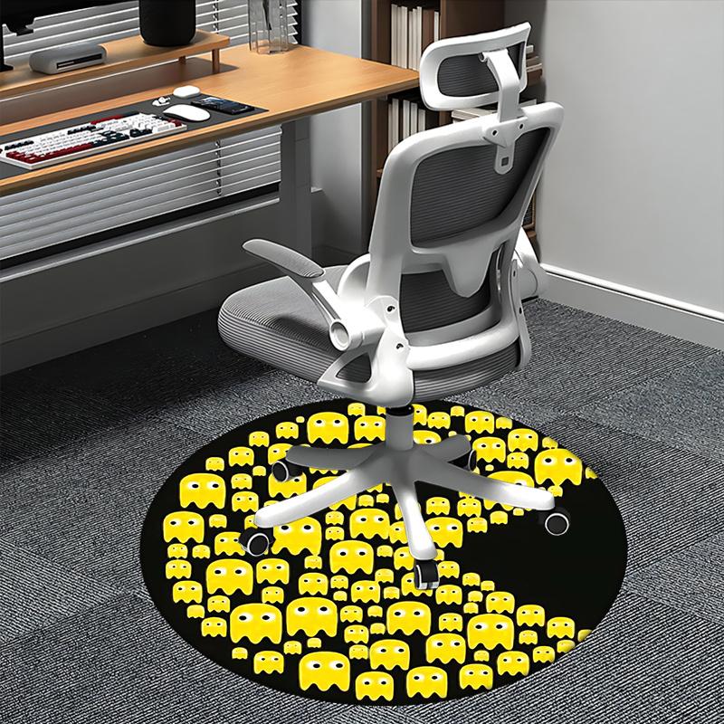 

Pac Man Ghosts,s Chair mat Round Rug Office carpet, Non slip, Suitable for Living Rooms, Bedrooms,Decor1205820a 80cm by 80cm