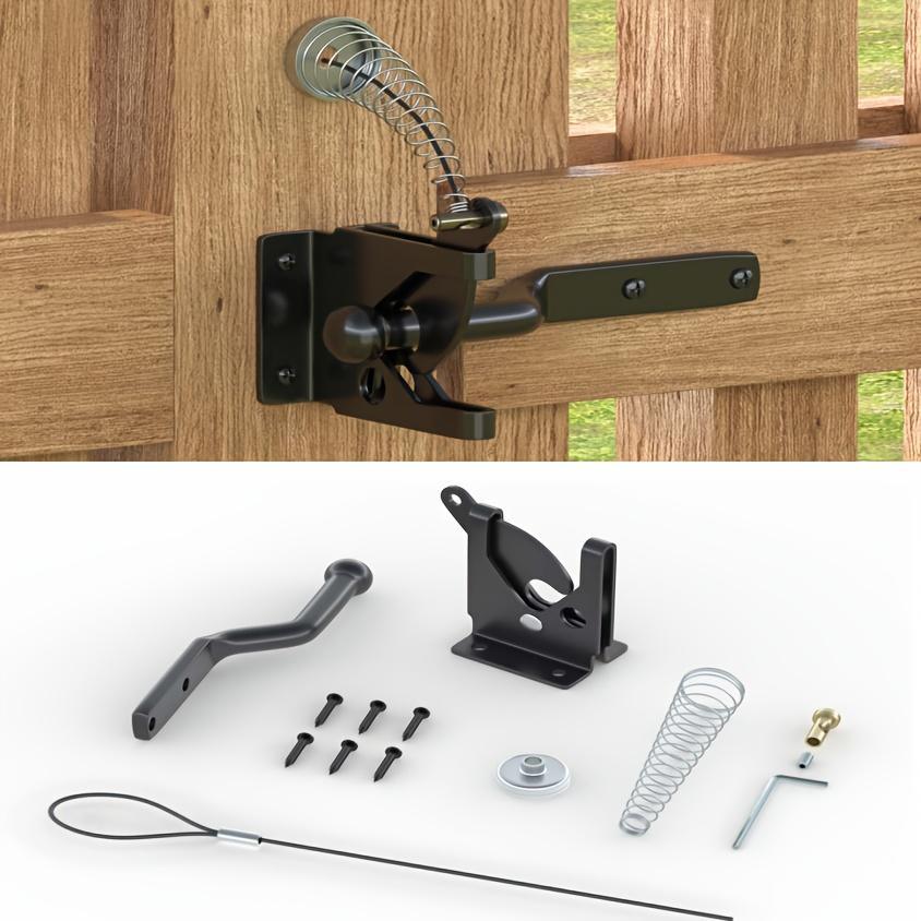 Chiusura per Cancello Chiusura completa per cancello da esterno per Cancelli in Legno Funziona da/su Entrambi i Lati della Recinzione Brevettata Funzionamento Bi-laterale