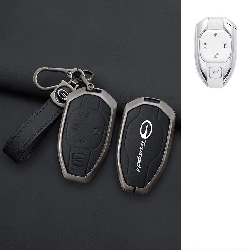 Interior Mouldings Car Zinc Alloy Leather Key Cover Case For GAC New Energy Trumpchi 2021 Empow J11 J12 J13 J14 J15 J16 GS8 Keyc