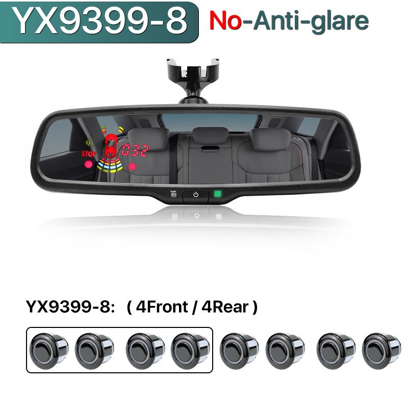 Elektronické protiodleskové automaticky stmívací vnitřní zpětné zrcátko do auta Parkovací monitor Přední Zadní Radarový senzor S originálním držákem