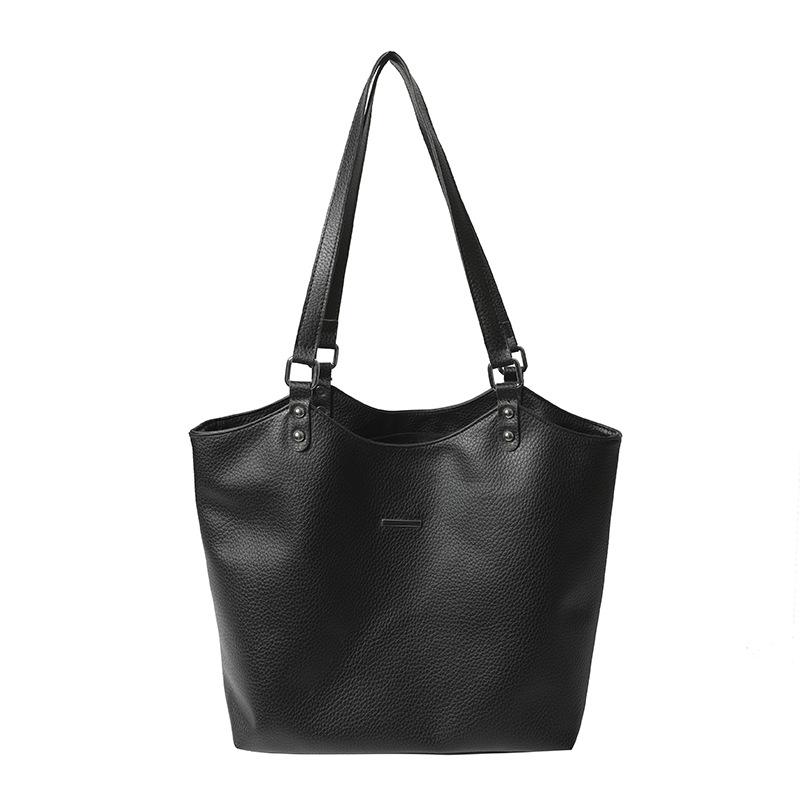 

Повседневная сумка-мессенджер для поездок на работу, женская, весна 2024, новая модная простая наплечная сумка, модная сумка-тоут для женщин чёрный