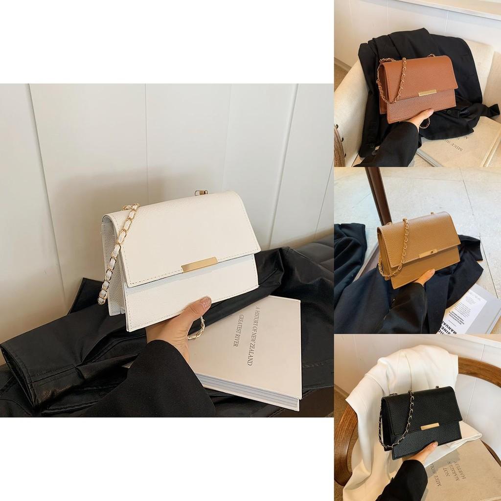 Trendy 2024 Fall Collection Stylish Minimalist Small Square Bag In Black Brown Khaki White