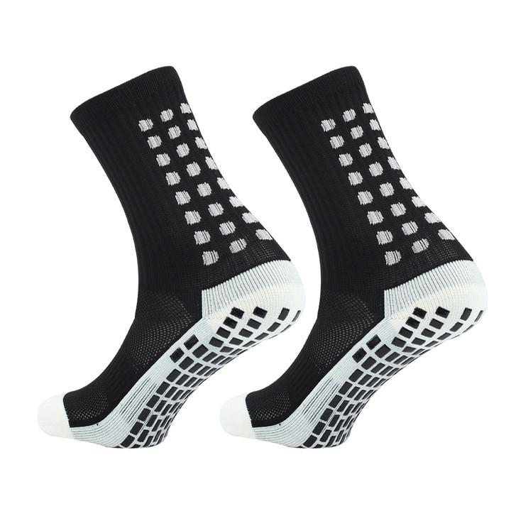 

Men S And Women S Dispensing Non-Slip Football Socks Medium Tube Socks Square Friction Film Thickened Towel Bottom Foot Adult Sports Socks average size чёрный